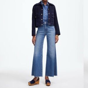 Madewell Flared Wide-Leg Crop Jeans